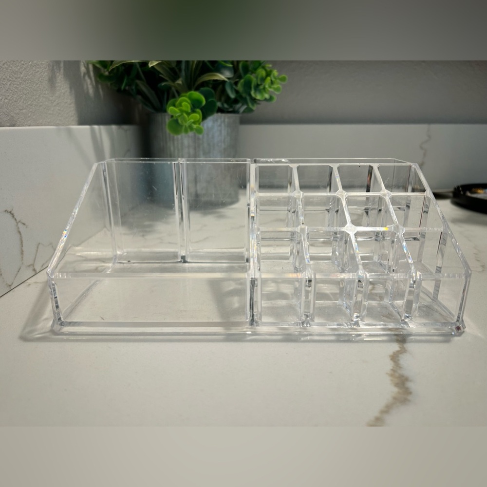 clear makeup organizer